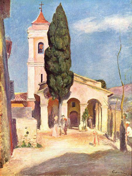 Pierre-Auguste Renoir Kirche in Cagnes